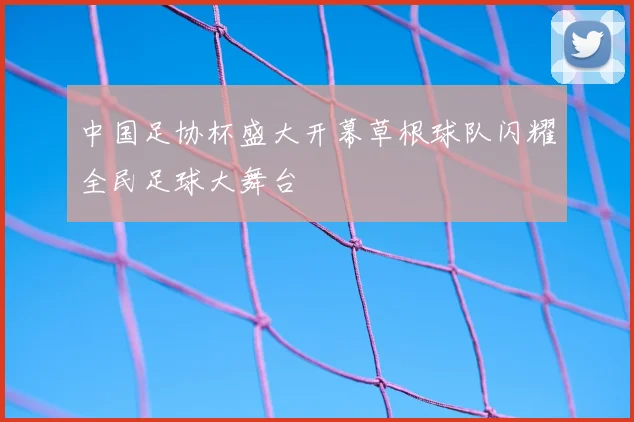 中国足协杯盛大开幕草根球队闪耀全民足球大舞台